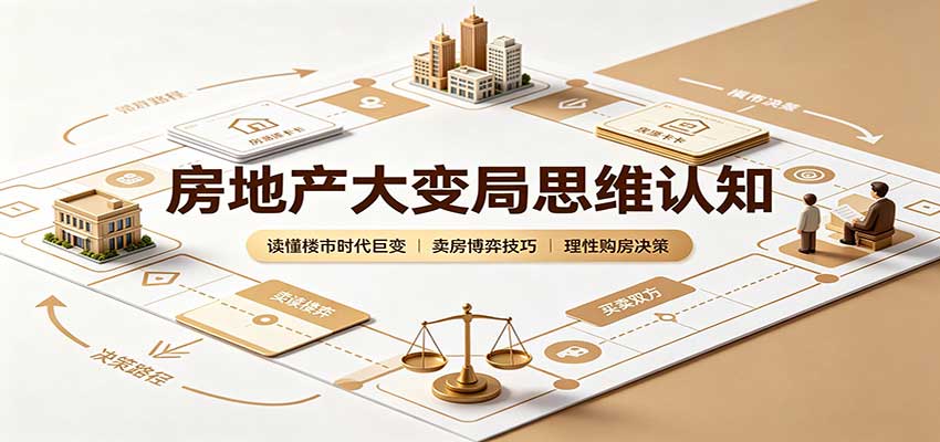 房地产大变局思维认知：读懂楼市时代巨变，卖房博弈技巧，理性购房决策-知创网