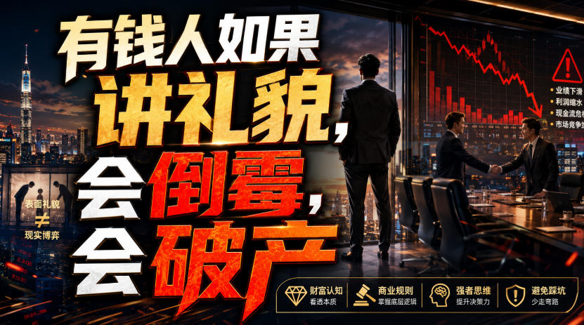 付费文章:有钱人如果讲礼貌,会倒霉,会破产-知创网