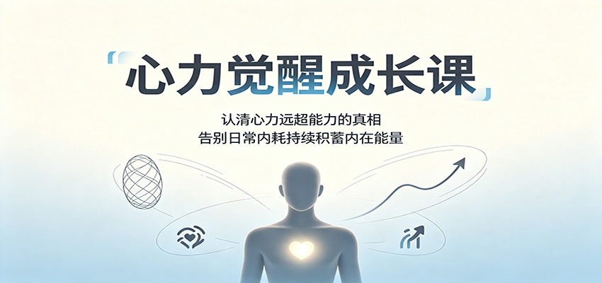 心力觉醒成长课:认清心力远超能力的真相,告别日常内耗持续积蓄内在能量-知创网