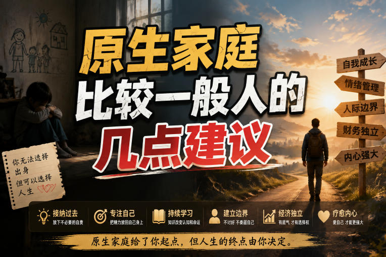付费文章：给原生家庭比较一般人的几点建议-知创网