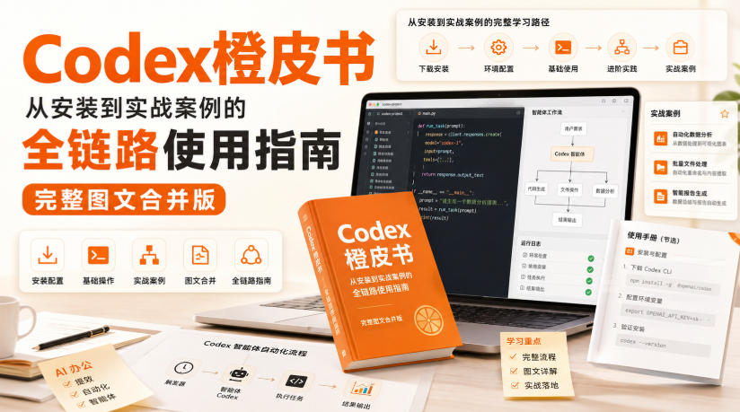 Codex橙皮书，从安装到实战案例的全链路使用指南，完整图文合并版-知创网