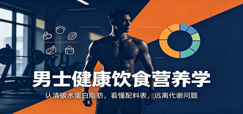 男士健康饮食营养学:认清碳水蛋白脂肪,看懂配料表,远离代谢问题-知创网