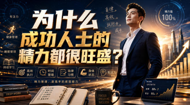 付费文章：为什么成功人士的精力都很旺盛？-知创网