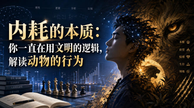 付费文章:内耗的本质:你一直在用文明的逻辑,解读动物的行为-知创网