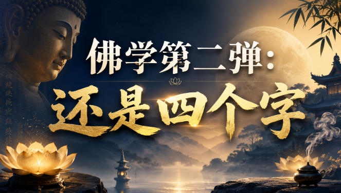 付费文章:佛学第二弹:还是四个字-知创网