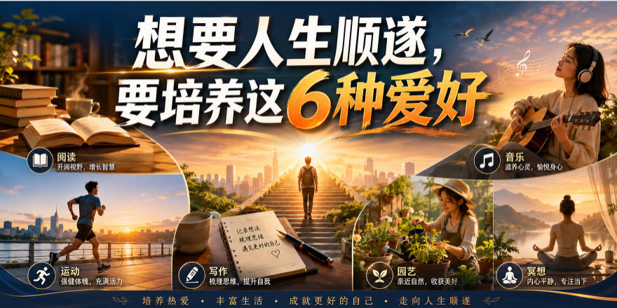 公众号付费文章:想要人生顺遂,要培养这6种爱好-知创网