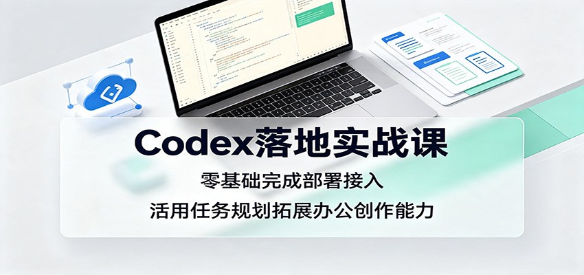 Codex落地实战课:零基础完成部署接入,活用任务规划拓展办公创作能力-知创网