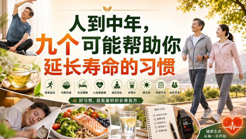 付费文章：人到中年，九个可能帮助你延长寿命的习惯-知创网