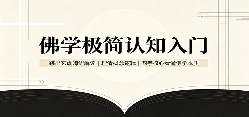 佛学极简认知入门:跳出玄虚晦涩解读,理清概念逻辑,四字核心看懂佛学本质-知创网