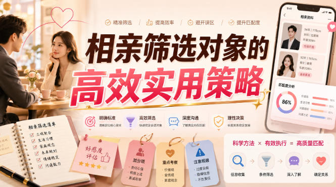 付费文章:相亲筛选对象的高效实用策略-知创网