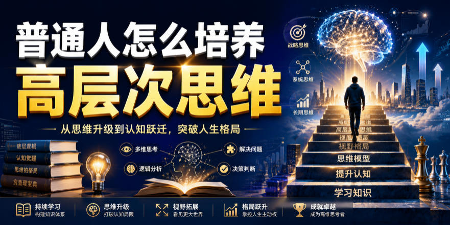 公众号付费文章：普通人怎么培养高层次思维-知创网