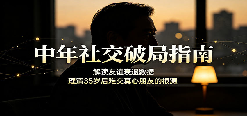 中年社交破局指南:解读友谊衰退数据,理清35岁后难交真心朋友的根源-知创网