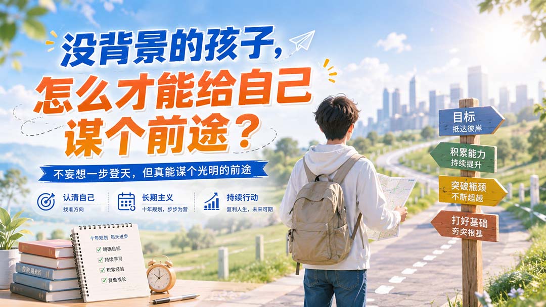 （20180期）付费文章：没背景的孩子，怎么才能给自己谋个前途？-知创网