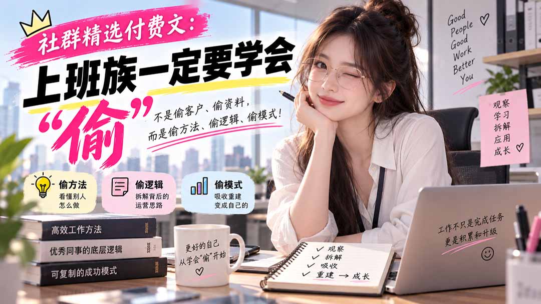 （20423期）社群精选付费文：上班族一定要学会“偷“-知创网