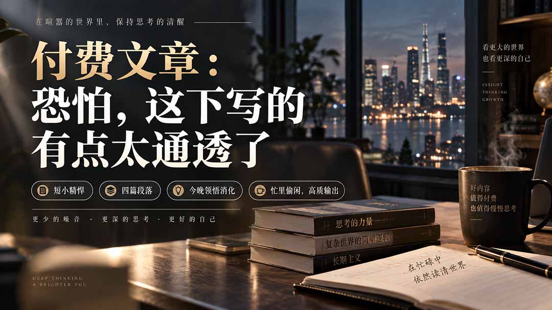 (20317期)灏泽付费文章:恐怕,这下写的有点太通透了-知创网