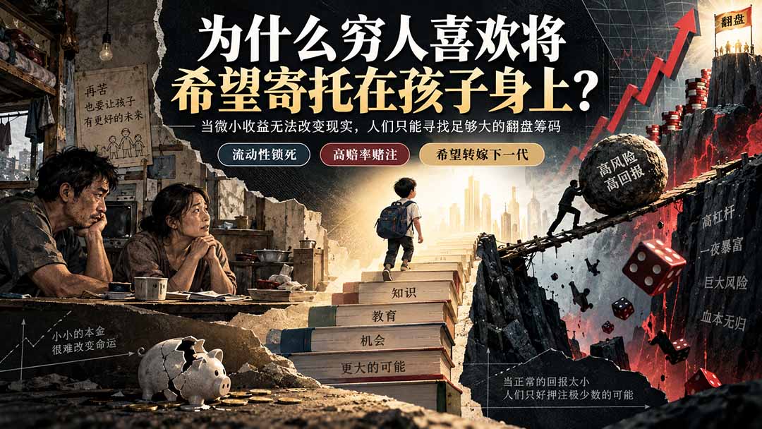 （20318期）社群精品文章：为什么穷人喜欢将希望寄托在孩子身上？-知创网