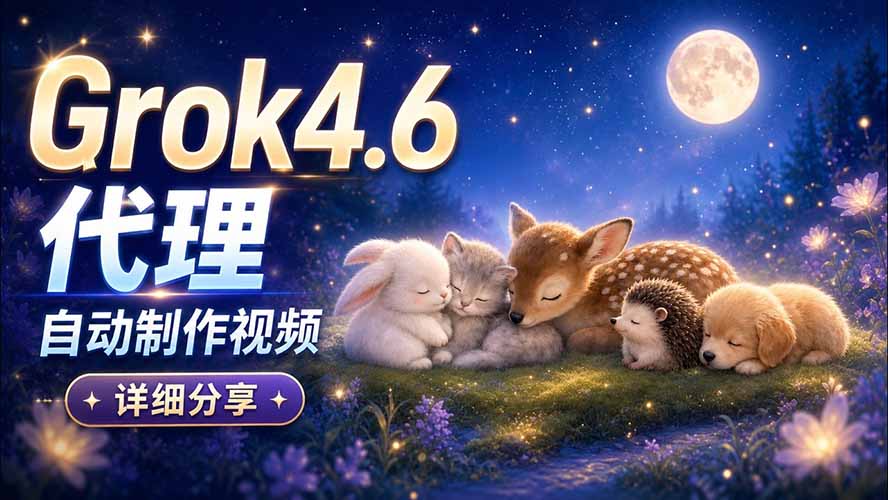 （20560期）Grok 4.6 代理自动制作视频！从提示词到成片全流程详细分享｜AI Agent 实操分享-知创网