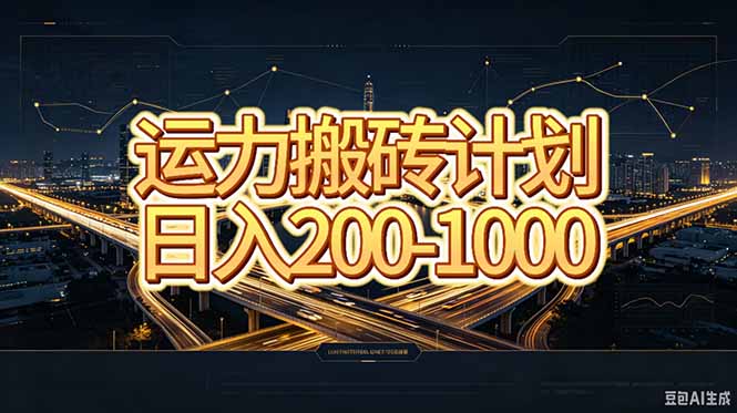 （20283期）运力搬砖，风口项目。当日收益稳定200-1000。 每天仅需一小时，新人轻松上手。-知创网