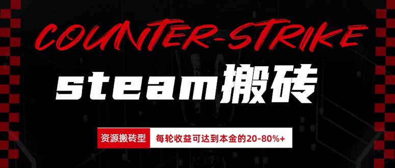 （20275期）Steam搬砖，每轮收益为本金的20-80%，平均每天仅需半小时，新人轻松上手-知创网