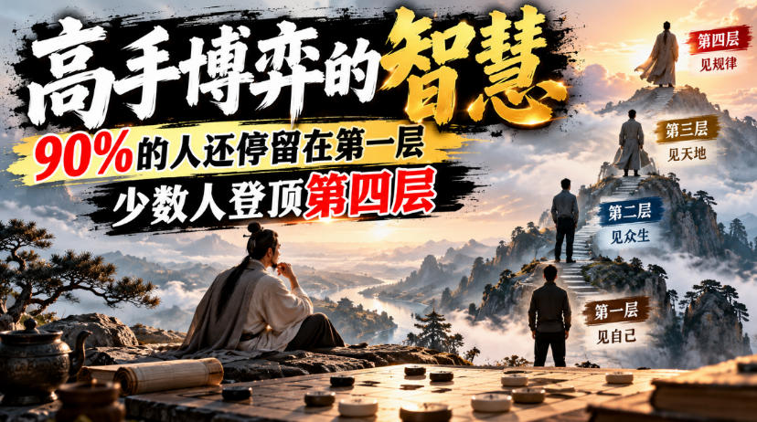 付费文章:高手博弈的智慧,90%的人还停留在第一层,少数人登顶第四层-知创网