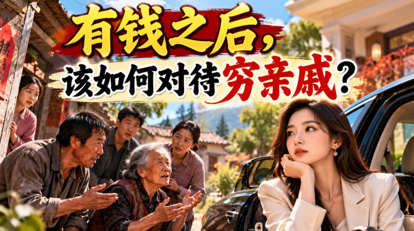 某公众号付费文章:有钱之后,该如何对待穷亲戚?-知创网