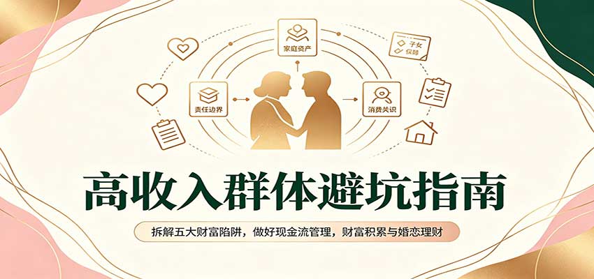 高收入群体避坑指南:拆解五大财富陷阱,做好现金流管理,财富积累与婚恋理财-知创网