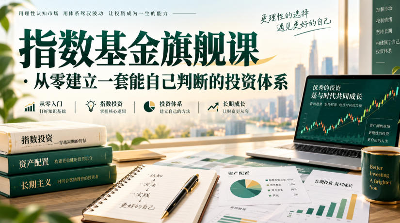 指数基金旗舰课·从零建立一套能自己判断的投zi体系-知创网