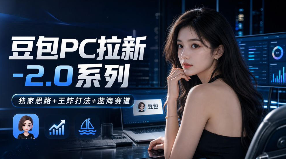 豆包PC拉新2.0系列-独家思路+王炸打法+蓝海赛道-知创网