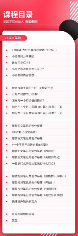 图片[2]-21天0基础小红书实操训练营｜从账号搭建、流量逻辑到爆款笔记、垂直变现全突破-知创网