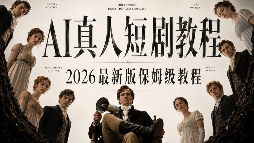 AI真人短剧制作全流程，AI视频大佬专为零基础研制的AI短剧教程，保姆级教程，新手一学就会！-知创网