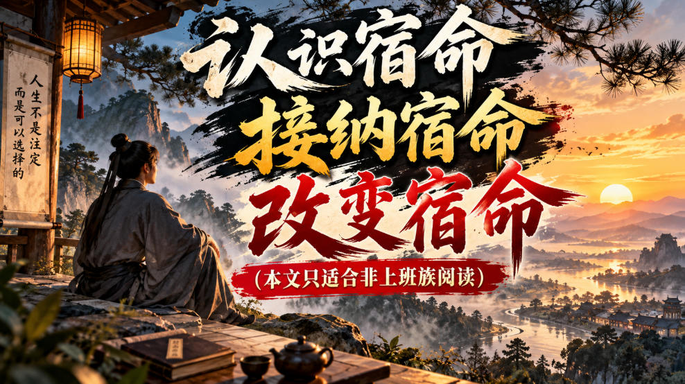 某公众号付费文章：认识宿命，接纳宿命，改变宿命（本文只适合非上班族阅读）-知创网