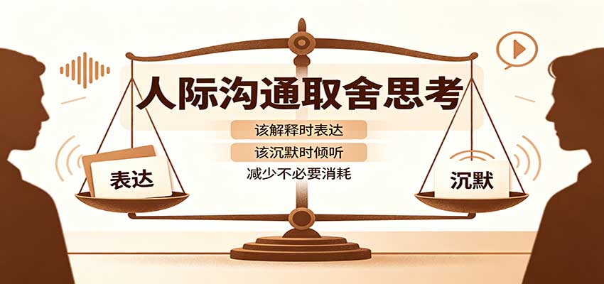 人际沟通取舍思考：分清解释与沉默边界，拿捏职场生活沟通分寸减少情绪内耗-知创网