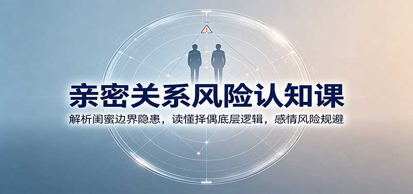 亲密关系风险认知课：解析闺蜜边界隐患，读懂择偶底层逻辑，感情风险规避-知创网