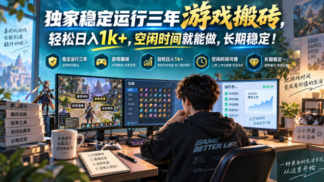 三款AI自动化游戏,日入千元,长期稳定,毫无保留的全部教给你!-知创网