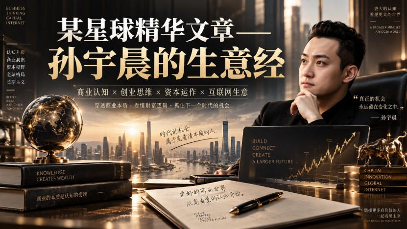 某星球精华文章——孙宇晨的生意经-知创网