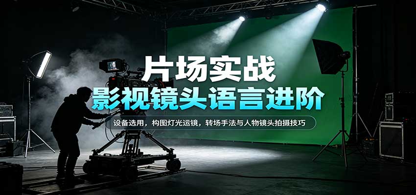 影视镜头语言进阶：设备选用，构图灯光运镜，转场手法与人物镜头拍摄技巧-知创网