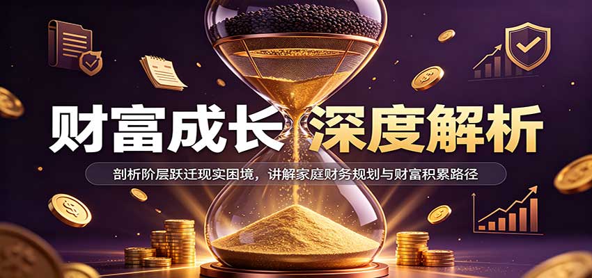 财富成长深度解析:剖析阶层跃迁现实困境,讲解家庭财务规划与财富积累路径-知创网