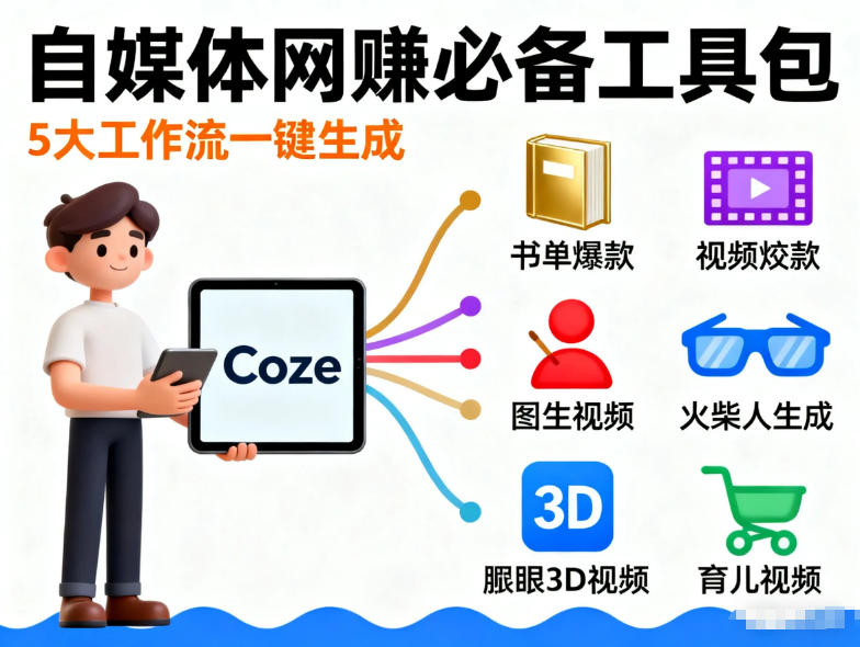 Coze工作流合集，内容一共100份左右，内容丰富，可以提供工作效率-知创网