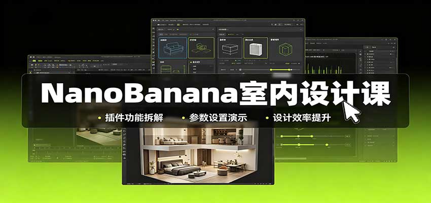 NanoBanana室内设计课：无限画布配置，插件实操，生图改图视频制作-知创网