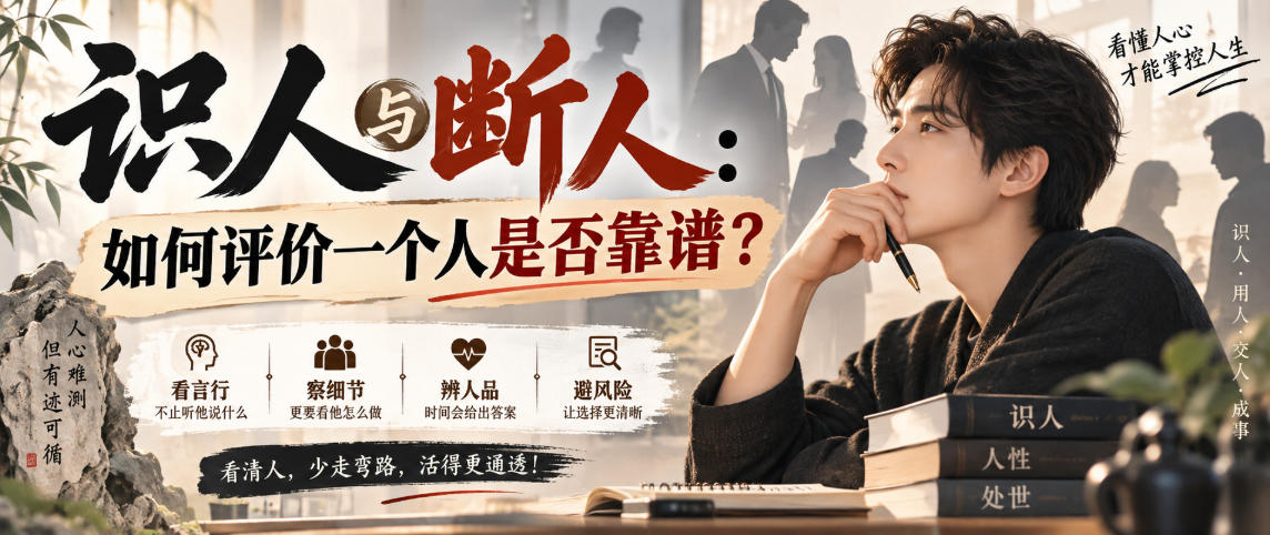 付费文章:识人与断人:如何评价一个人是否靠谱?-知创网
