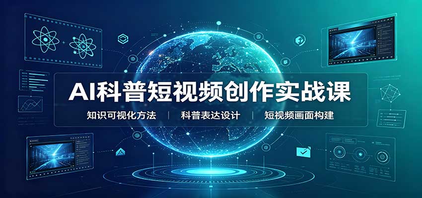 AI科普短视频创作实战课：配套要点文档，文案与视频提示词模板教学-知创网