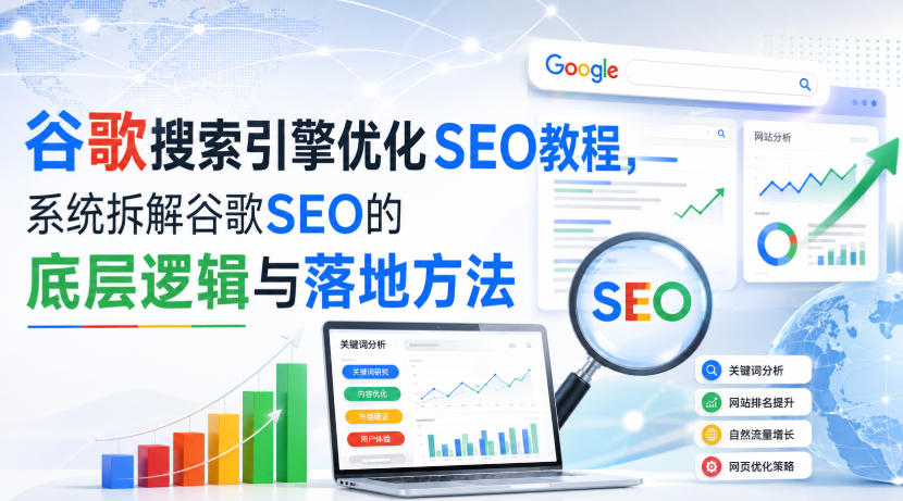 小白新君SEO·谷歌搜索引擎优化SEO教程，系统拆解谷歌SEO的底层逻辑与落地方法（部分更新2026）-知创网