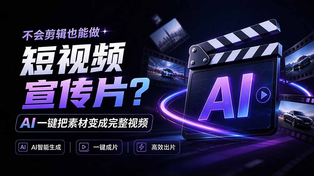 （21150期）我跪下来了！不会剪辑也能做短视频宣传片？ AI 一键把素材变成完整视频，真是神奇，OpenFilm 超省事-知创网