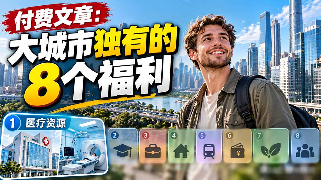 （20848期）付费文章：大城市独有的8个福利-知创网