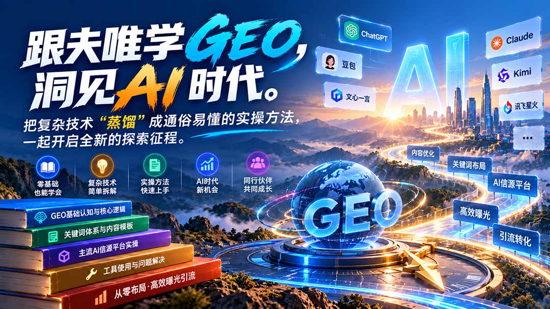 （21257期）跟夫唯学GEO-更新1030，洞见AI时代。把复杂技术 “蒸馏” 成通俗易懂的实操方法，一起开启全新的探索征程-知创网