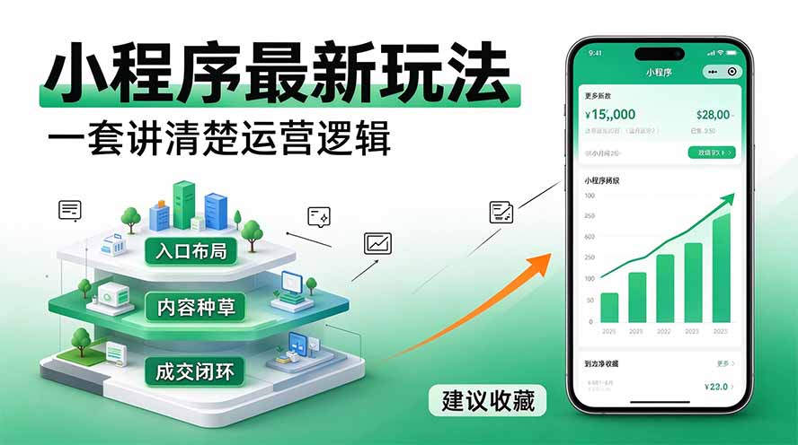 （20876期）微信小程序最新玩法   四种收益来源，单日收入400+-知创网