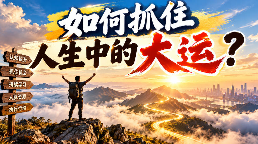 某公众号付费文章：如何抓住人生中的大运？-知创网