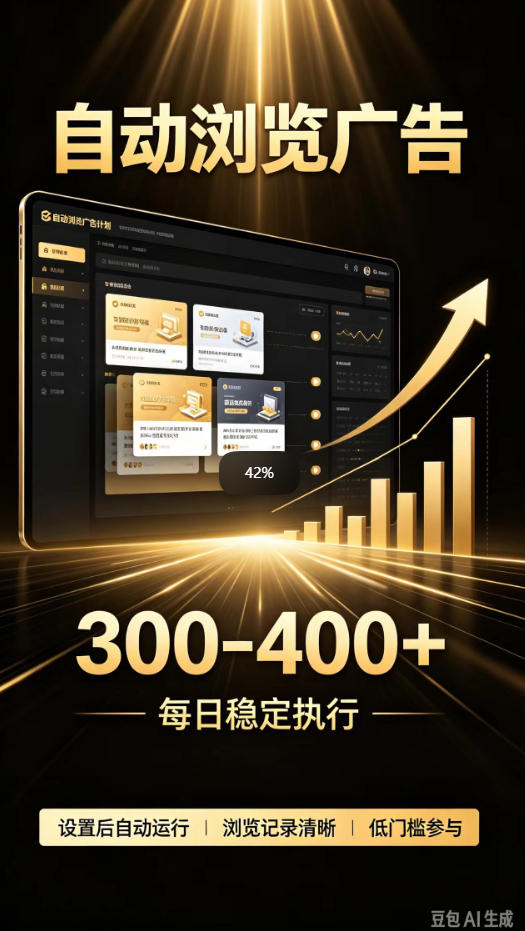 自动浏览广告计划，0门槛副业，日入300-400，躺賺稳定风口项目，无需人工操作，解放双手【揭秘】-知创网