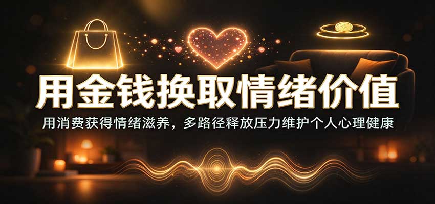 用金钱换取情绪价值:用消费获得情绪滋养,多路径释放压力维护个人心理健康-知创网