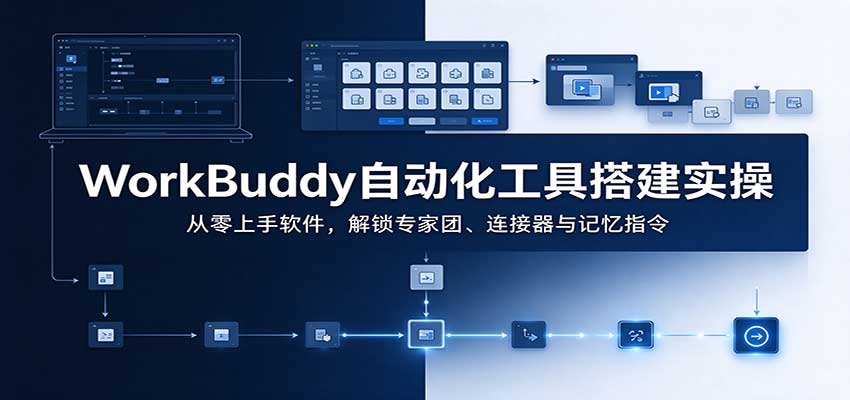 WorkBuddy自动化工具搭建实操：从零上手软件，解锁专家团、连接器与记忆指令-知创网